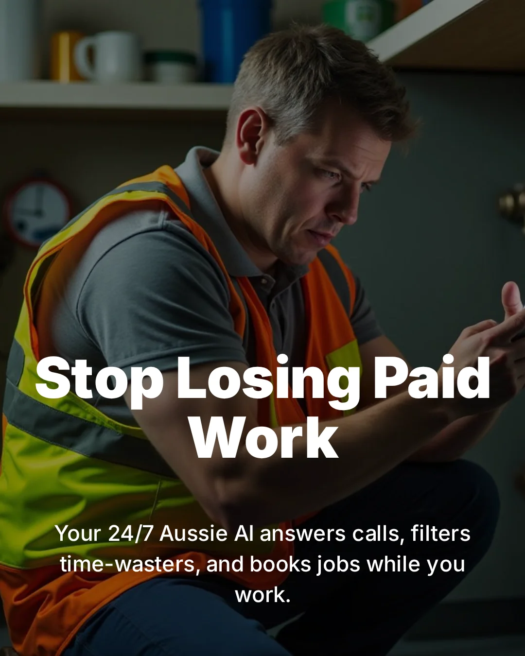 Happy Australian plumber Dave successful business growth case study $52000 profit